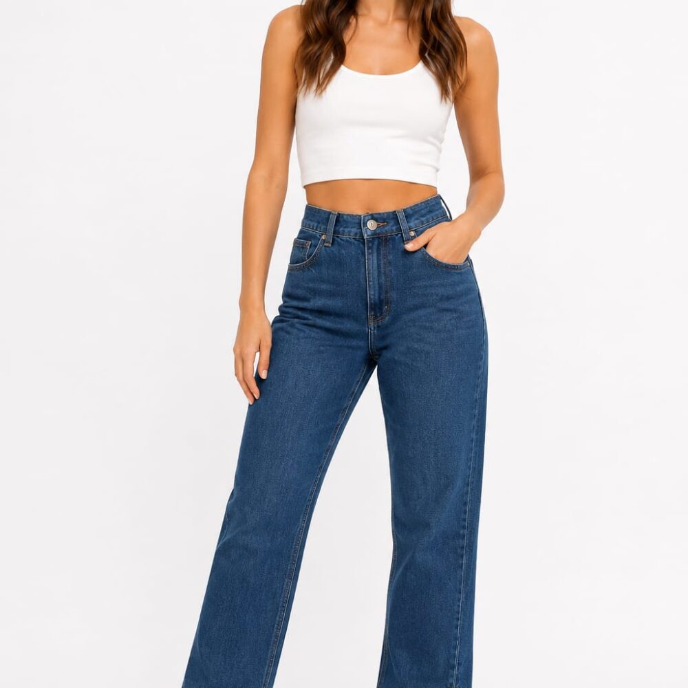 PANTALON RECTO CON TAJO