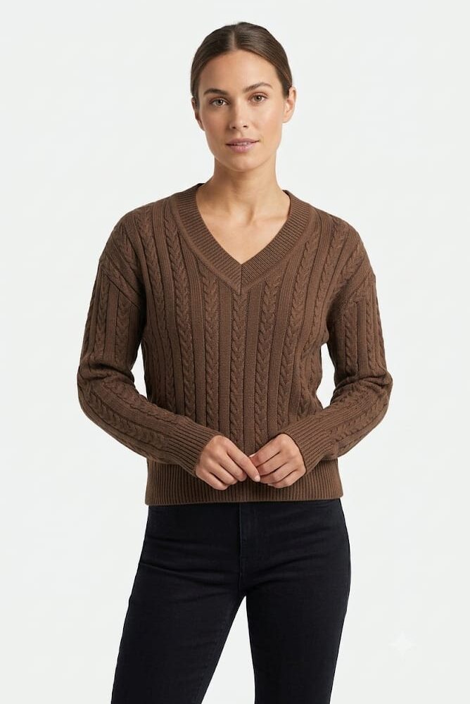 SWEATERS ESCOTE EN V